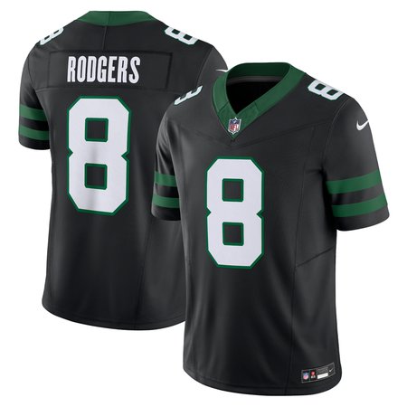 Men's New York Jets Aaron Rodgers Legacy Black Vapor FUSE Limited Jersey.jpg